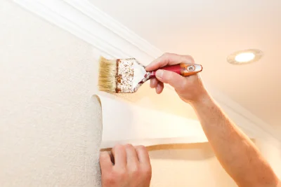 Pose de papier peint à Téterchen — revêtements muraux et toiles de verre